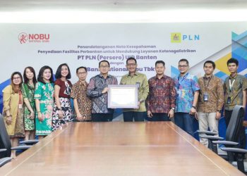 Spesial Harpelnas, PLN UID Banten Teken Kerja Sama dengan Bank Nobu