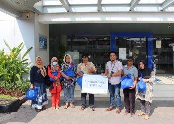 Program TJSL, BRI Cabang Serang Salurkan Sembako untuk Warga Sekitar