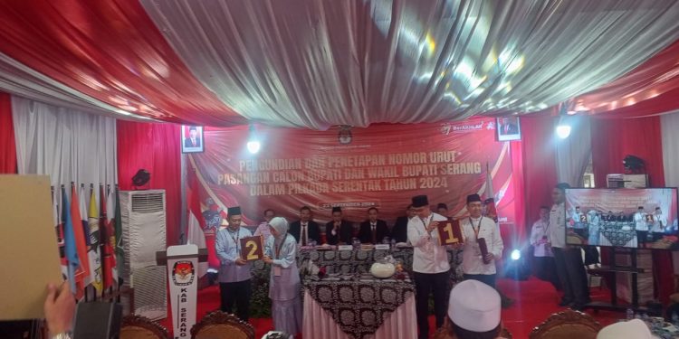 Berikut Nomer Urut Dua Paslon untuk Pilkada Kab. Serang!