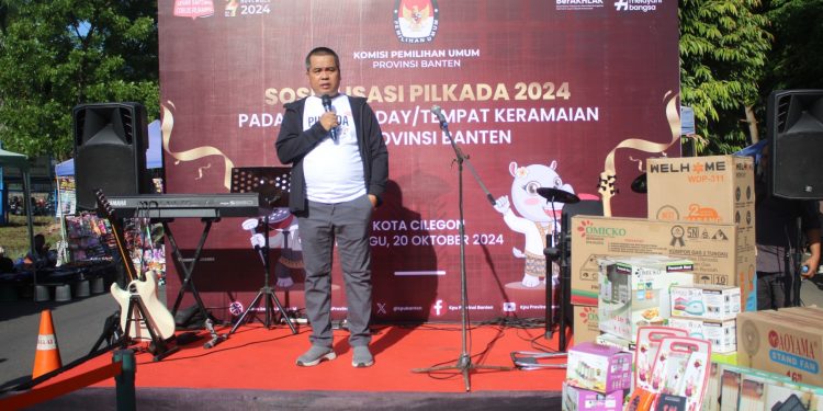 Car Free Day: KPU Banten Sapa Masyarakat Cilegon Sosialisasikan Pilkada 2024