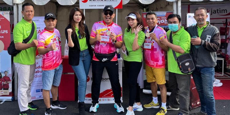 Bank Banten Cabang Malang Sukses Meriahkan Puncak Bulan Inklusi Keuangan OJK 2024 “BIK FUN RUN”