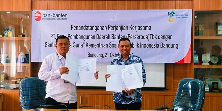 Bank Banten Cabang Bandung Jalin Kerjasama dengan Sentra Wyata Guna Bandung
