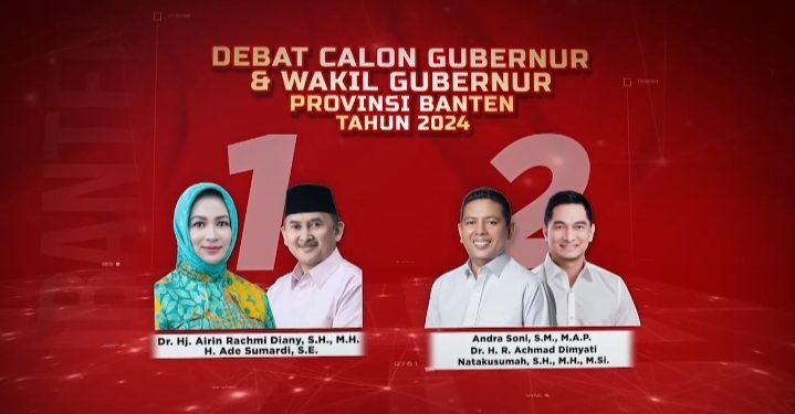 Debat Pertama Paslon Gubernur dan Wakil Gubernur Banten 2024, Ini Teknisnya 