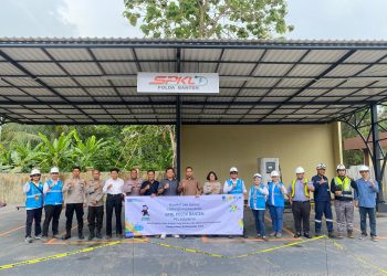 PLN Banten Lakukan Penyalaan Daya SPKLU Bus Listrik di Polda Banten