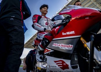 Pebalap Astra Honda Fadillah Arbi Aditama,  Tutup Musim FIM JuniorGP 2024 dengan Performa Solid di Estoril
