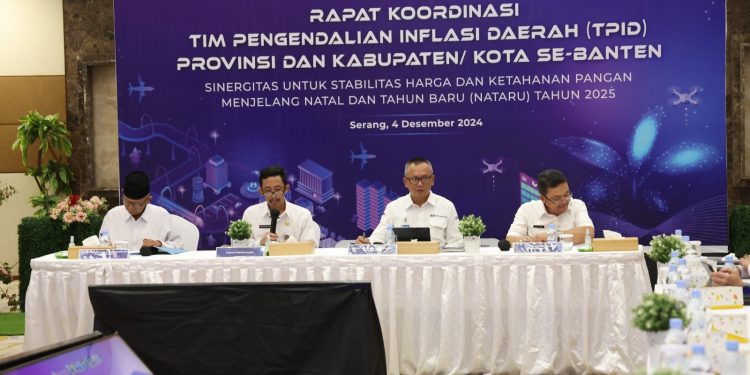 Kendalikan Inflasi di Setiap Kabupaten/Kota, TPID Banten Gelar Rakorda