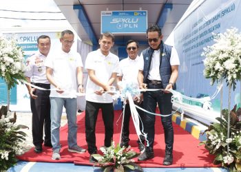 Percepat Ekosistem Kendaraan Listrik, PLN Banten Tambah SPKLU di Gerbang Tol Rangkas-Panimbang