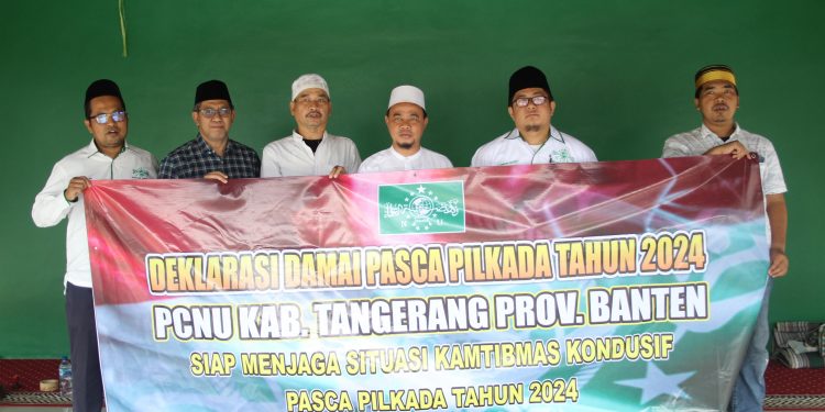Ketua PCNU Tangerang Deklarasikan Dukungan Kamtibmas Pasca Pilkada 2024 untuk Banten Kondusif