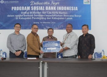 BI Banten Salurkan 1500 Paket Sembako Bagi Penyintas Banjir di Pandeglang dan Lebak