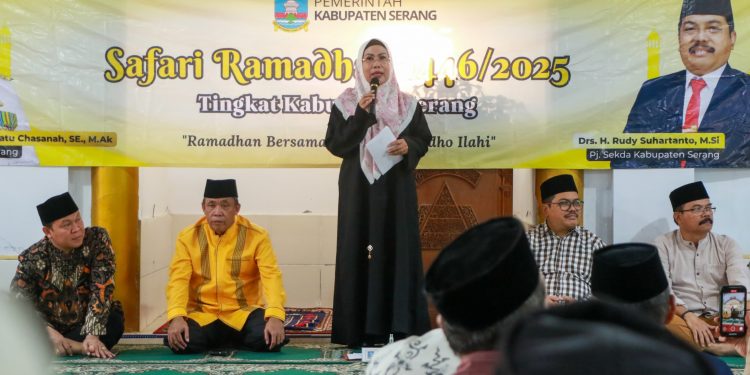 Safari Ramadan 1446 H, Bupati Serang Paparkan Selesai Betonisasi Jalan 601 KM