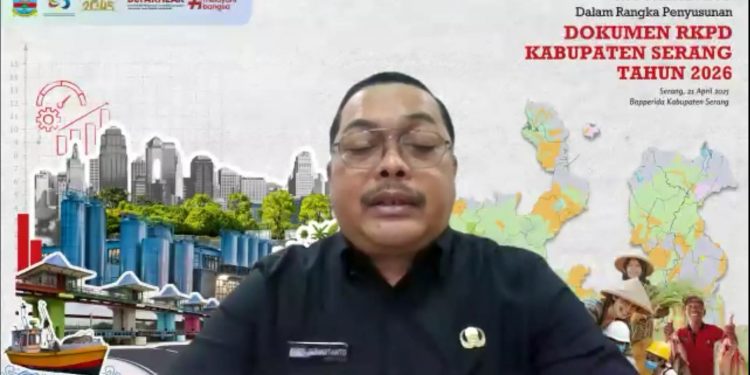 Pj Sekda Kabupaten Serang Buka Musrenbang RKPD 2026 Secara Daring, Tekankan Sinergitas Pembangunan