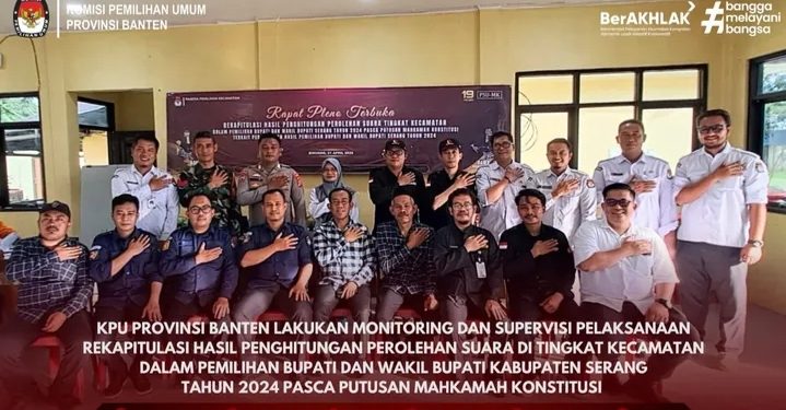 Rekapitulasi PSU Pilbup Serang Tingkat Kecamatan Berjalan Kondusif