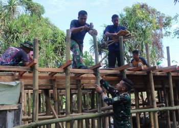 TMMD ke-124 Bangun Jembatan, Curhat Warga Antar Anak Sekolah Lebih Dekat