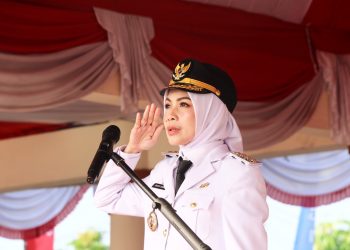 Inspektur Upacara HUT ke-80 Kemerdekaan RI, Bupati Serang Ratu Zakiyah Ajak Perangi Korupsi dan Narkoba