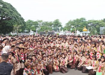 Bentuk Karakter Anak, Bupati Serang Ratu Zakiyah Kukuhkan 292 Pramuka Garuda