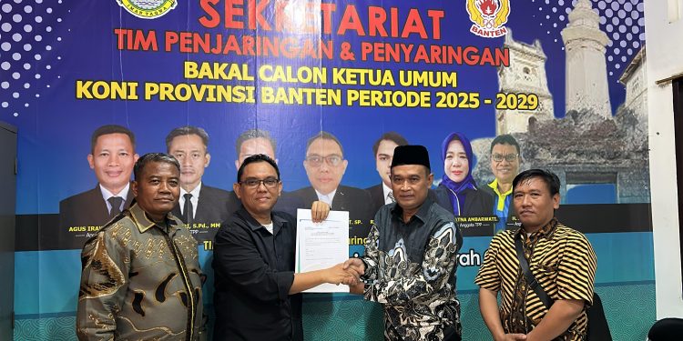 Ambil Formulir Pendaftaran Bakal Calon Ketua KONI Banten, H. Abdul Salam Salim Resmi Maju