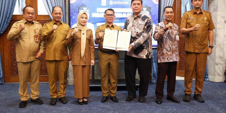 Pemkab Serang dan Bank Banten Teken PKS Pembayaran Gaji PPPK