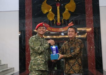 Perkuat Koordinasi Lintas Instansi Guna, PLN UID Banten Silahturahmi ke Mako Grup I Kopassus Serang