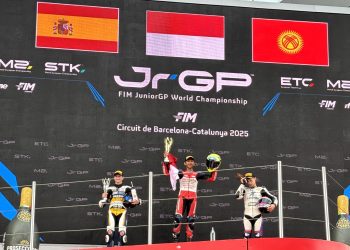 Indonesia Raya Berkumandang di Spanyol! Ramadhipa Sabet Juara Dramatis European Talent Cup, Veda Konsisten di JuniorGP