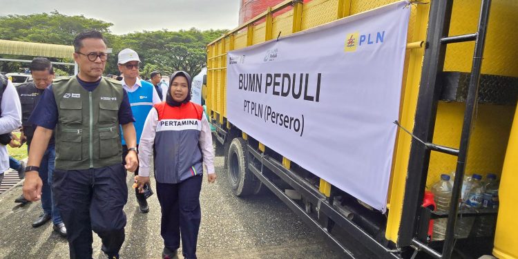 Percepat Pemulihan Aceh: Danantara dan Belasan BUMN Termasuk PLN Kirim 109 Truk Logistik serta 1.066 Relawan