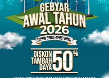 PLN Tebar Promo “Tahun Baru Energi Baru”: Tambah Daya Diskon 50% Lewat PLN Mobile