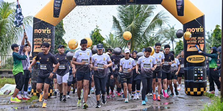 Rayakan HUT ke-7, Ratusan Pelari Padati Alun-Alun Cikande dalam Event Fun Run 5K+
