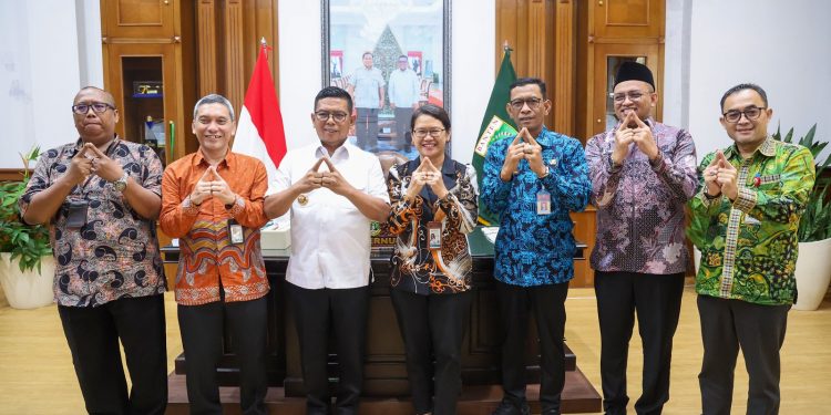 Gubernur Andra Soni Terima Kepala BPS, Perkuat Koordinasi Data Pembangunan