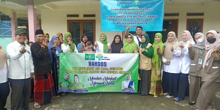 Sinergi Pemkab Serang, Klinik Ambon Era Medika, dan Muslimat NU Salurkan Bantuan Cepat untuk Korban Banjir Cikande