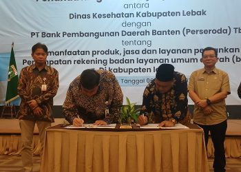 Perkuat Sinergi, Bank Banten Resmi Kelola Rekening BLUD Dinas Kesehatan Lebak