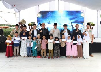 Buka Festival Al Azhom, YBM PLN UP3 Cikokol Salurkan Santunan untuk 50 Anak Yatim