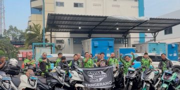 Dukung Electrifying Lifestyle, PLN UP3 Serpong Jadi Titik Kumpul dan Pengisian Daya Touring Komunitas Motor Listrik ALVA