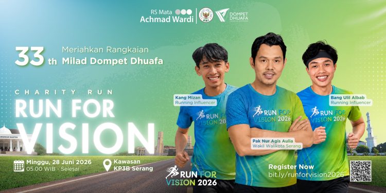 Pendaftaran Run for Vision 2026 Masih Dibuka, Kuota Terbatas untuk 1.000 Peserta