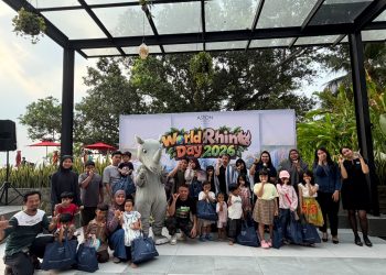 Keseruan World Rhino Day 2026 di Aston Anyer: Edukasi Badak Jawa hingga Foam Party
