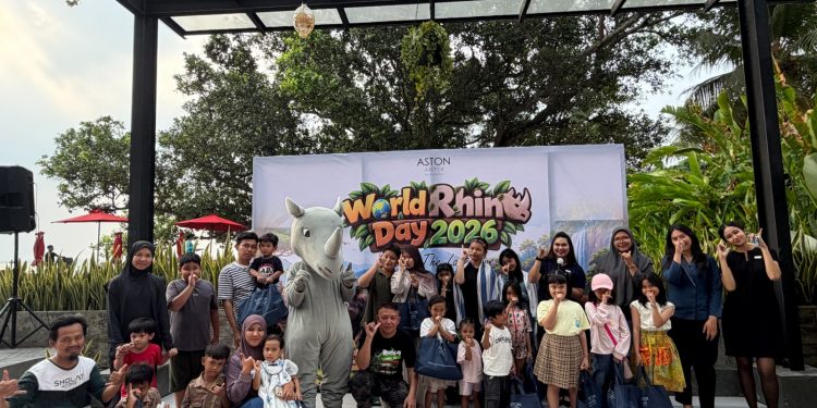 Keseruan World Rhino Day 2026 di Aston Anyer: Edukasi Badak Jawa hingga Foam Party